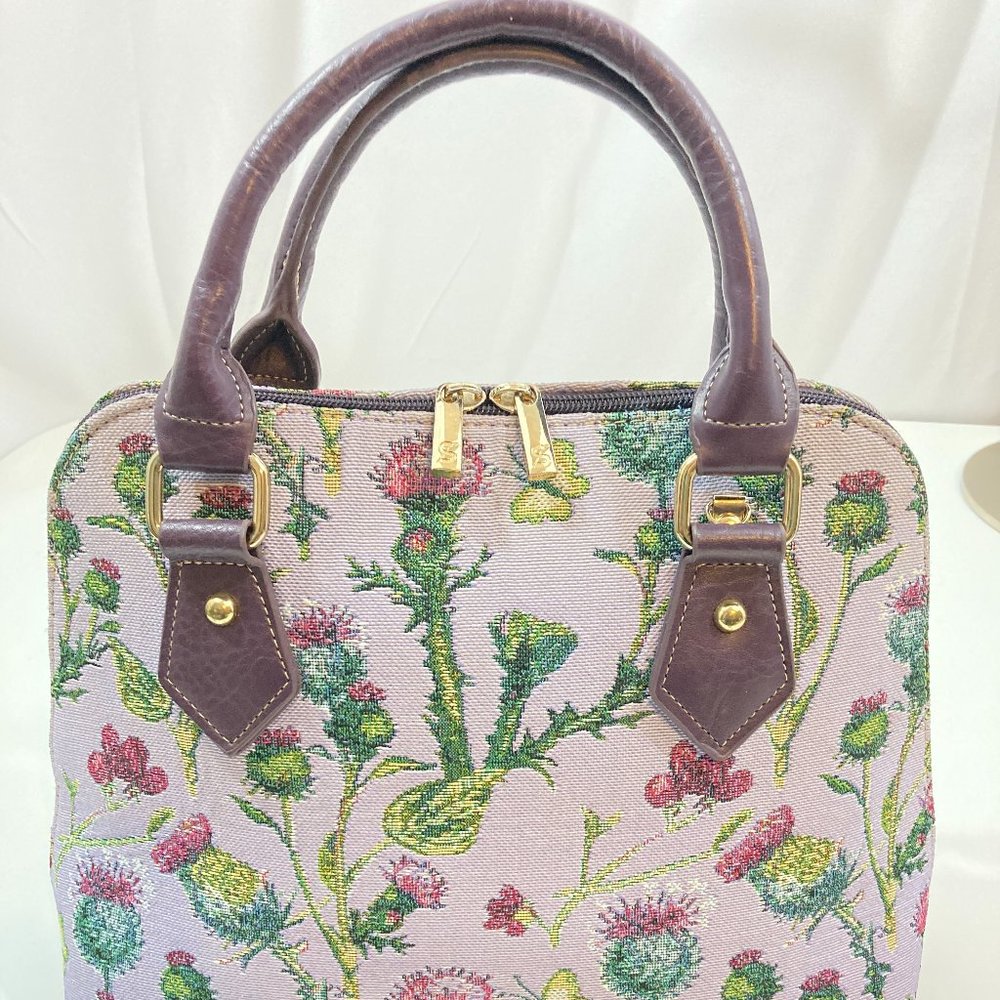 Signare Tapestry and Leather bag